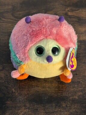 5/$25 Ty Beanie Ballz Rainbow Hedgehog Plush